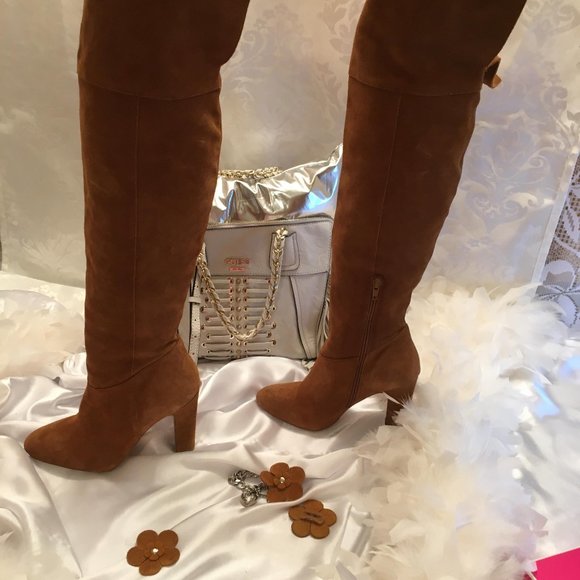 Aldo Shoes - gorgeous genuine leather suede super tall boots!